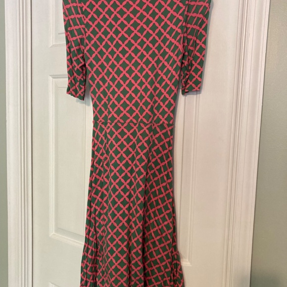 Boden 3/4 Sleeve V-Neck Dress - size 4 R - Picture 2 of 5